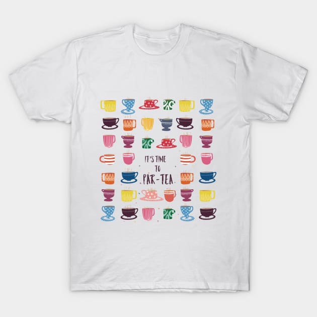 Partea cups T-Shirt by Guncha Kumar